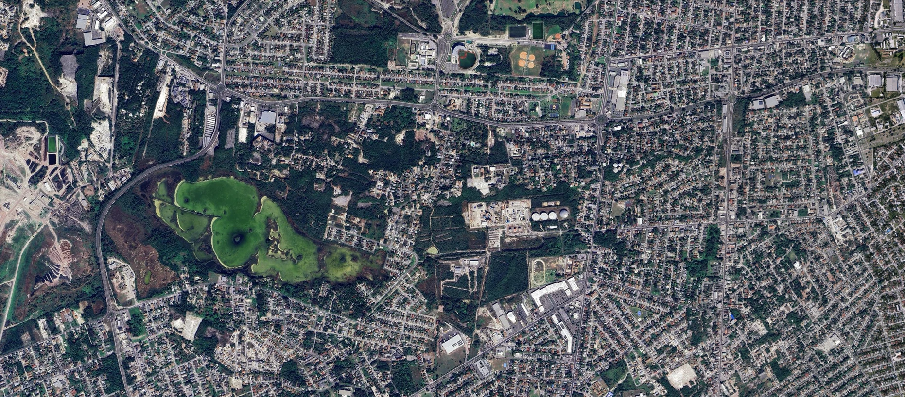 Satellite view of Garden Hills constituency